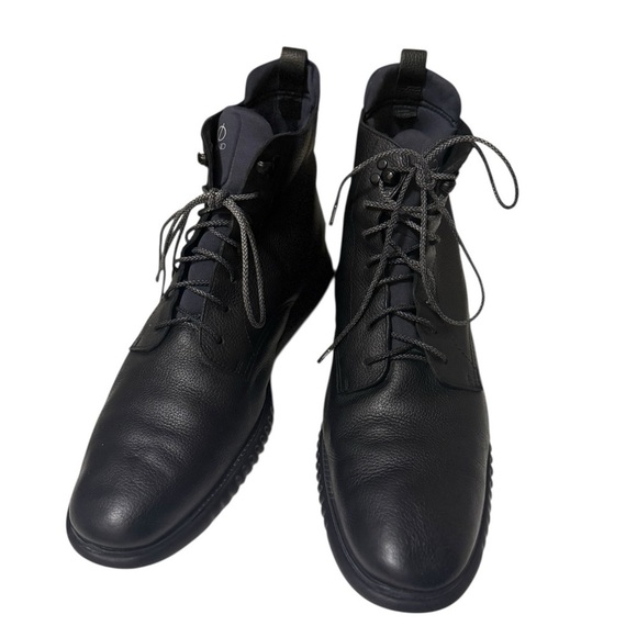 Cole Haan Black pure Leather Lace-Up Boots main image 5